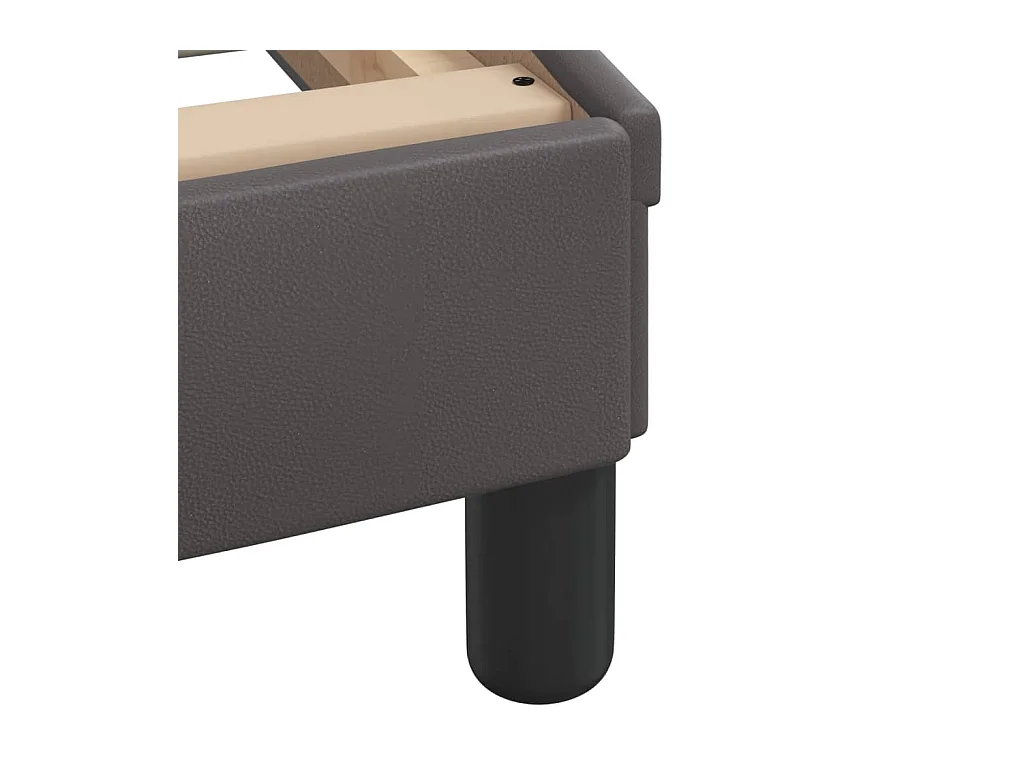 Bedframe zonder matras grijs 120x200 cm kunstleer