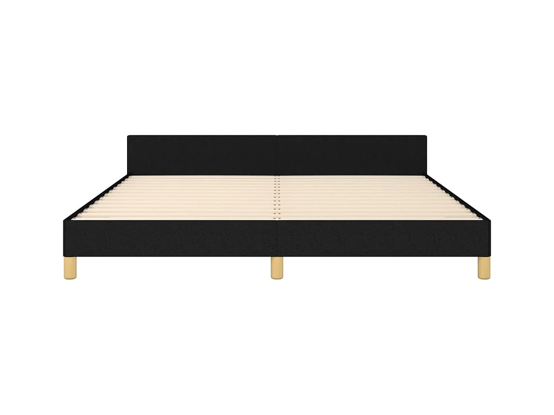 Bedframe zonder matras zwart 160x200 cm stof