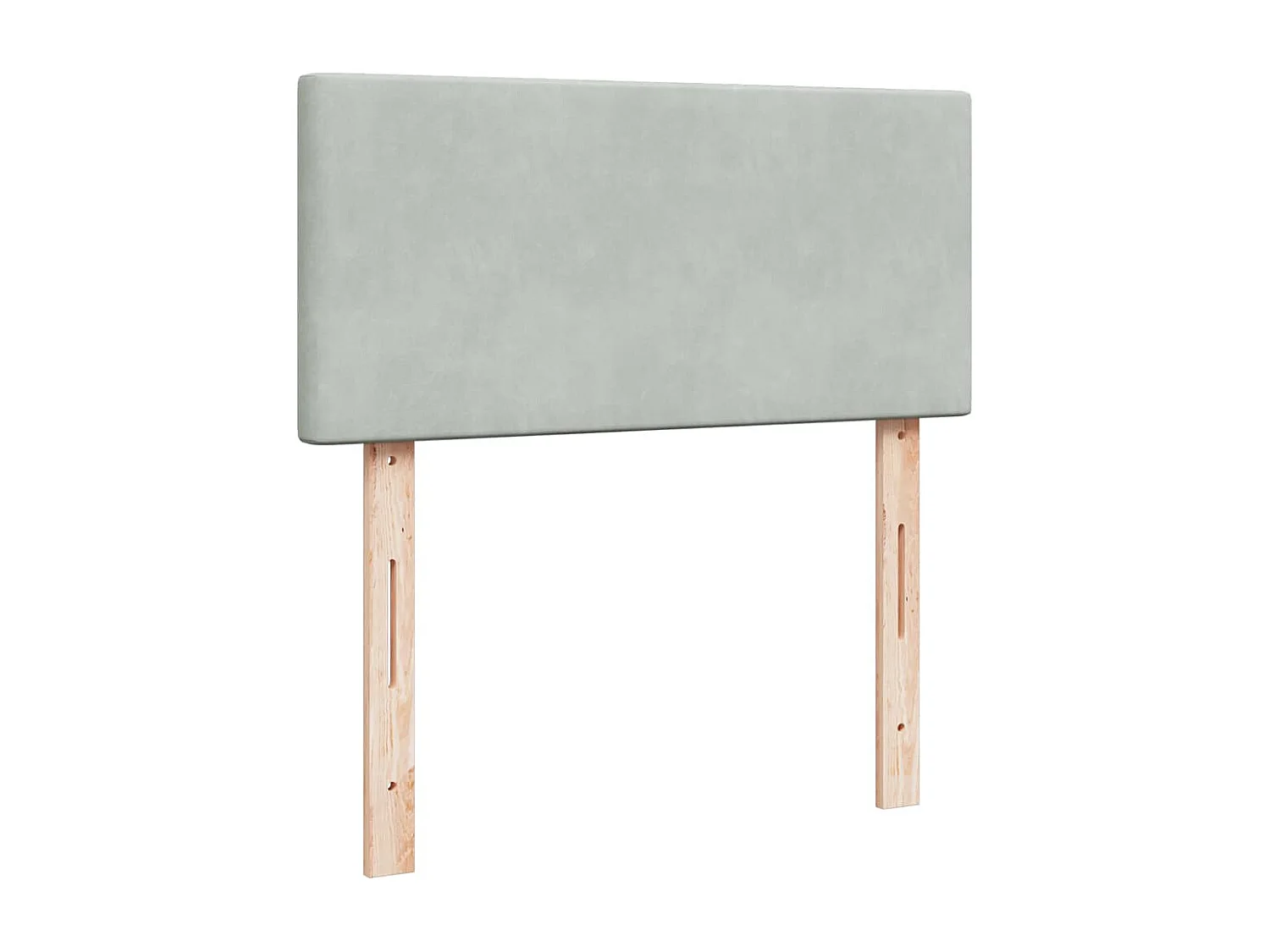 Rete a doghe e materasso Grigio chiaro 90x200 cm Velvet