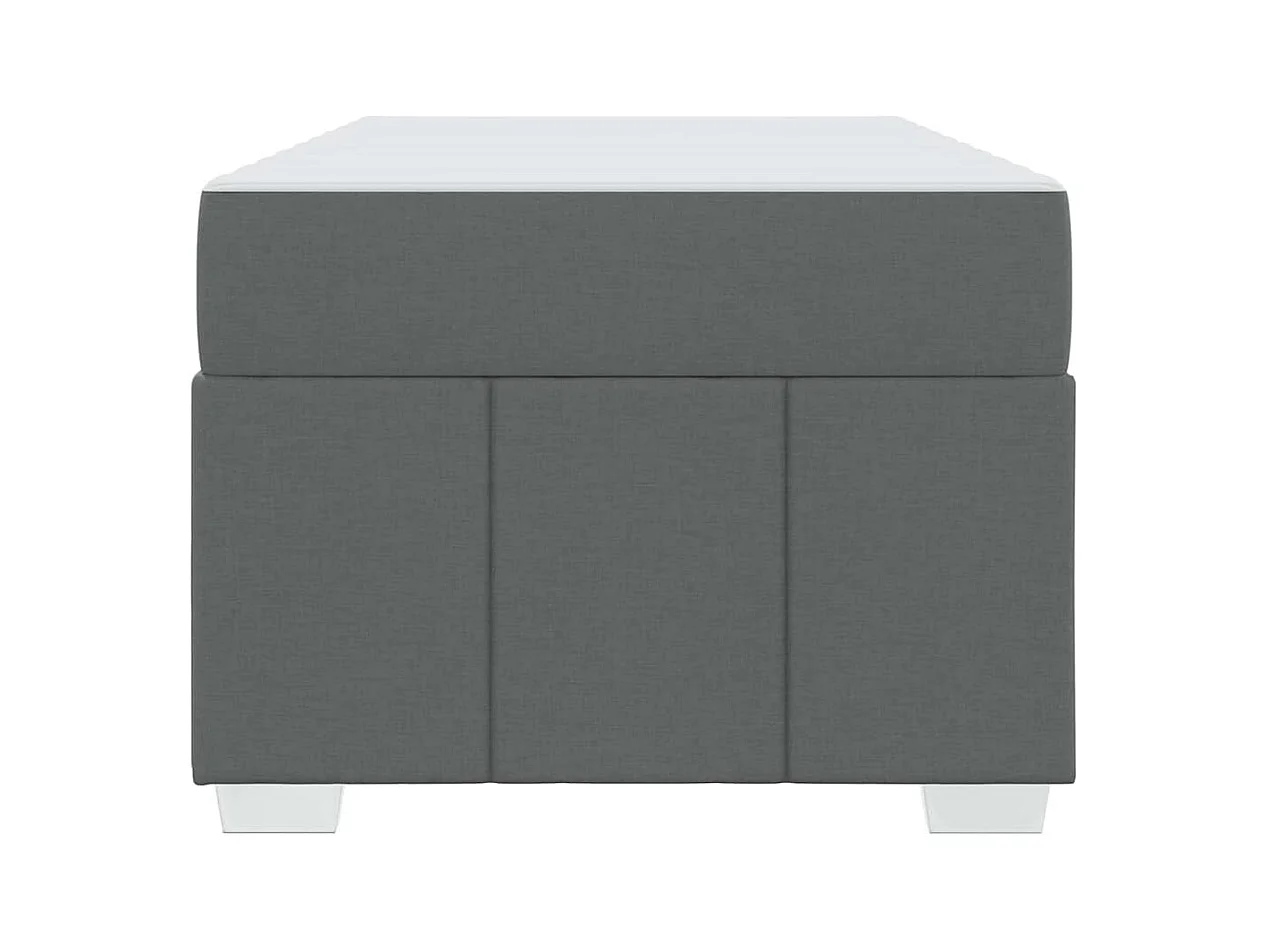 Bedframe met matras Donkergrijs 90 x 190 cm stof