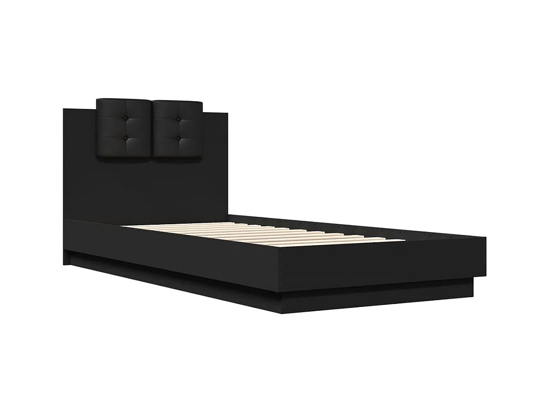 Bedframe zonder matras zwart 100x200 cm