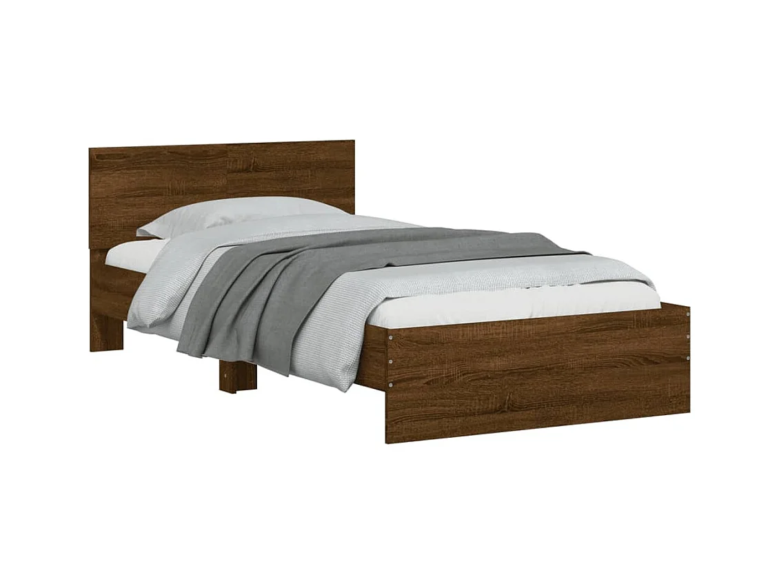 Struttura letto senza materasso con testiera 100x200 cm