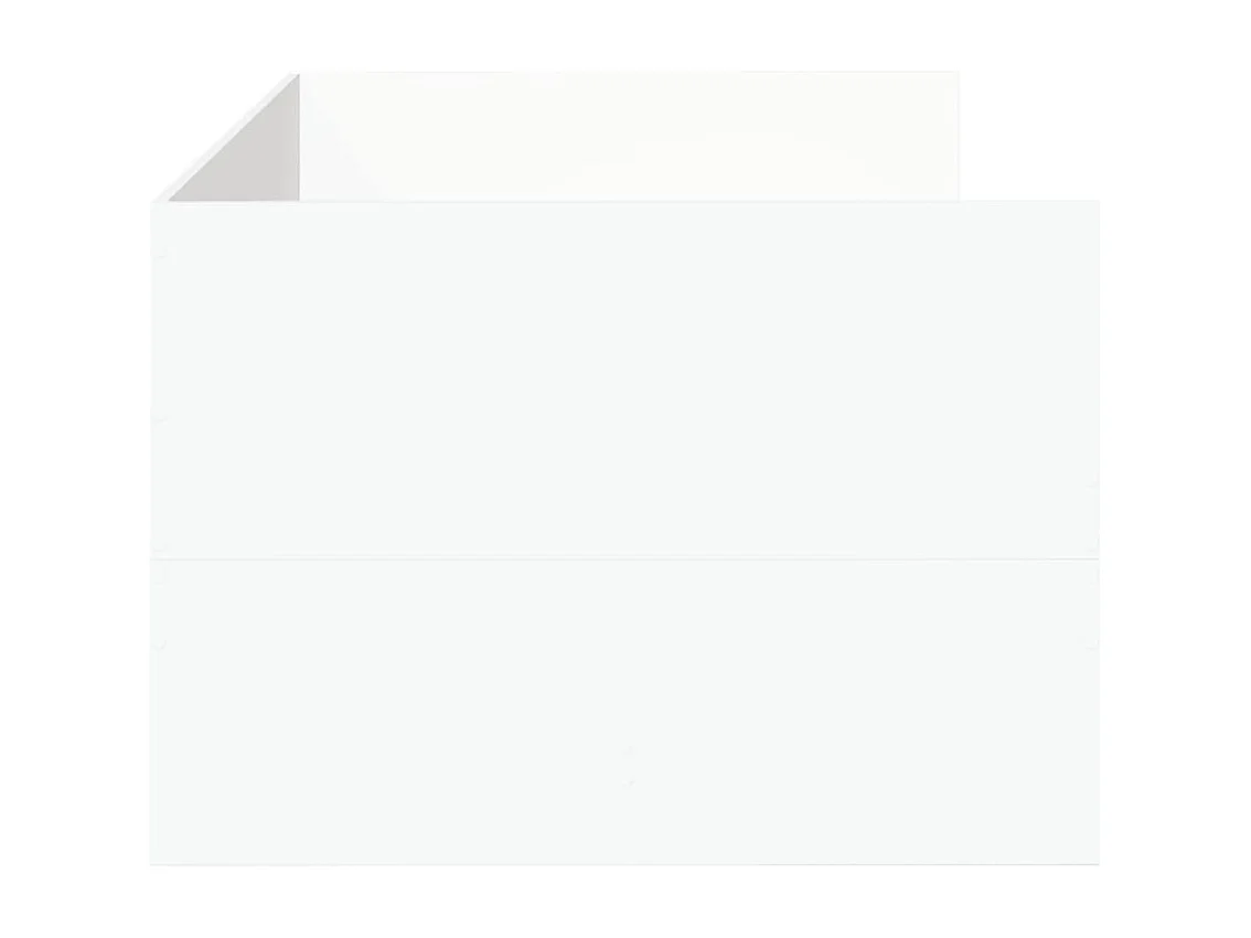 Cama de día con cajones sin colchón blanco 75x190 cm