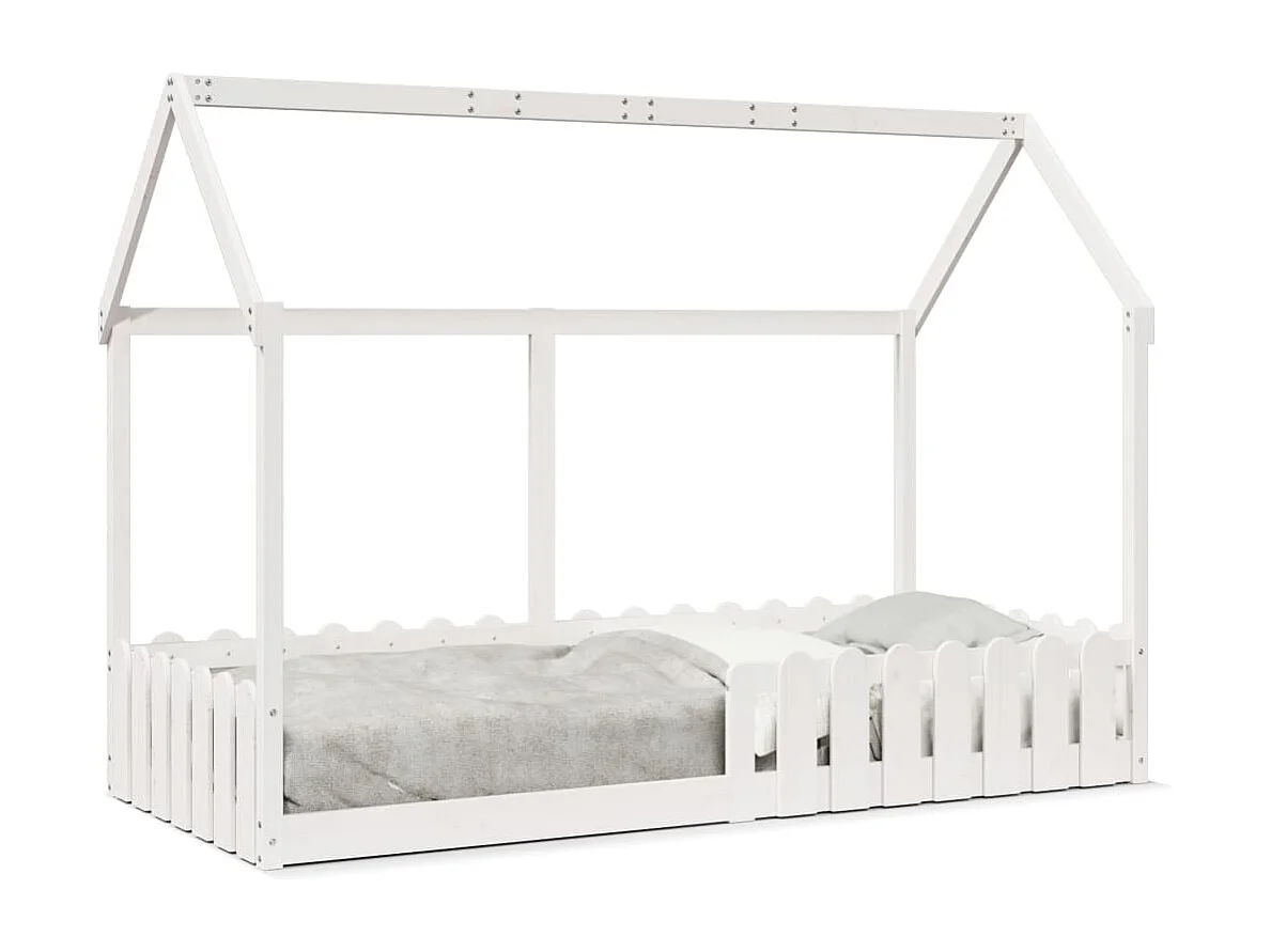 Kinderbettgestell Hausform ohne Matratze 90x200 cm