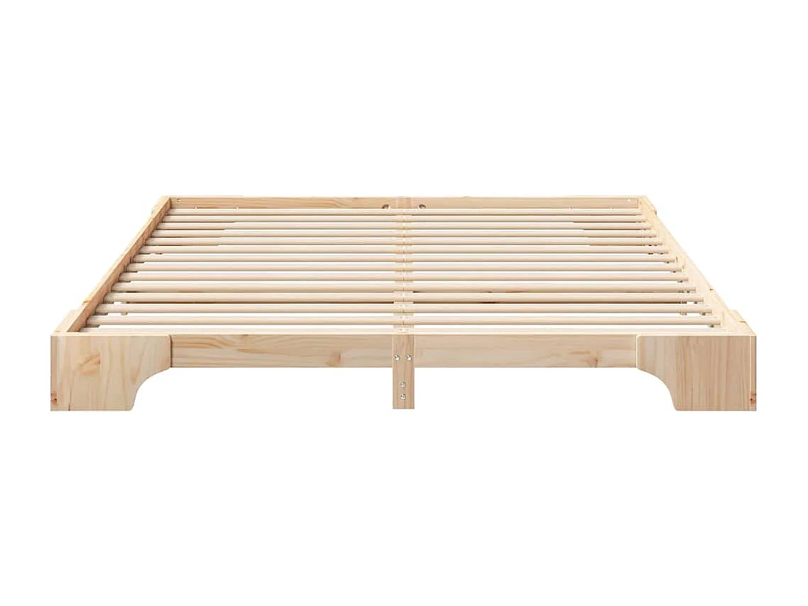 Estructura de cama elevada con almacenaje Marrón 160 x 210 cm madera