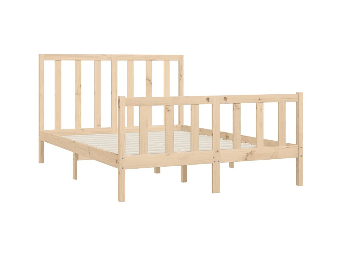 Cadre de lit sans matelas 120x200 cm bois massif