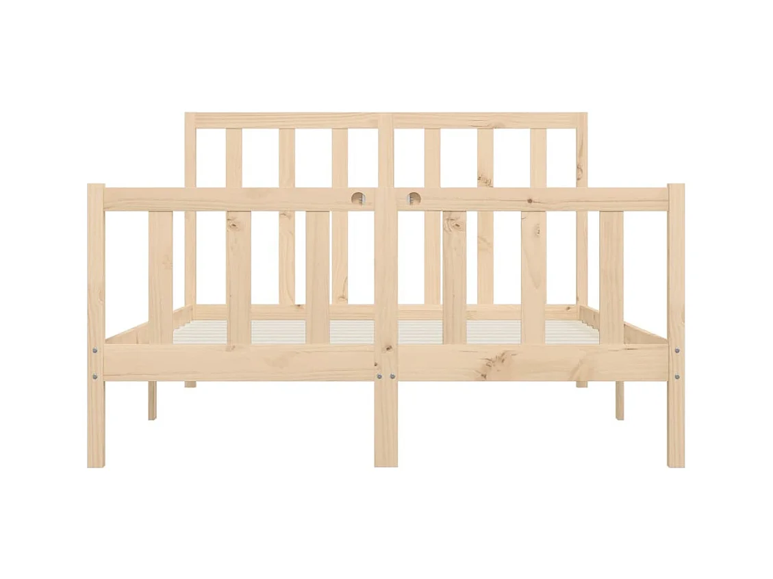 Cadre de lit sans matelas 120x200 cm bois massif