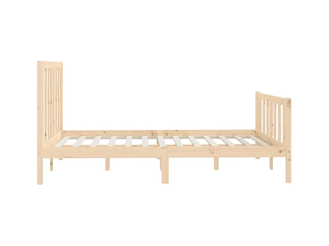 Cadre de lit sans matelas 120x200 cm bois massif