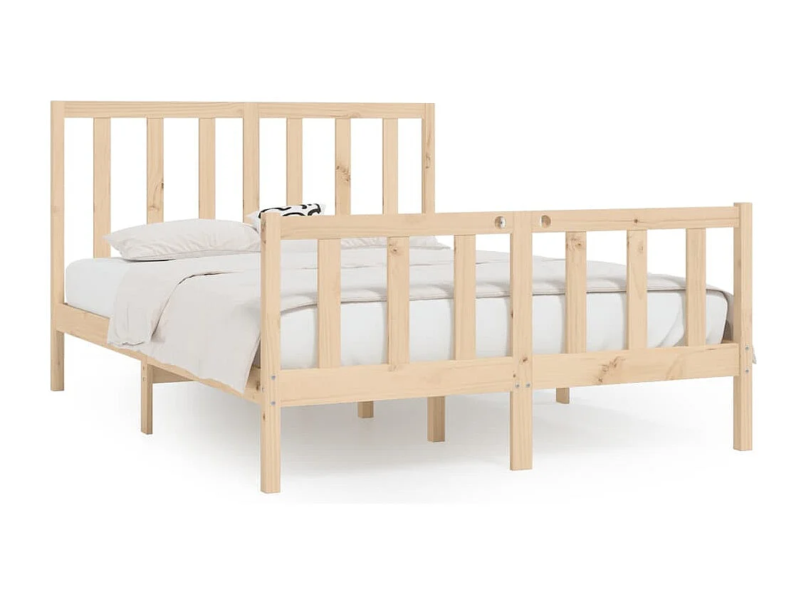 Cadre de lit sans matelas 120x200 cm bois massif