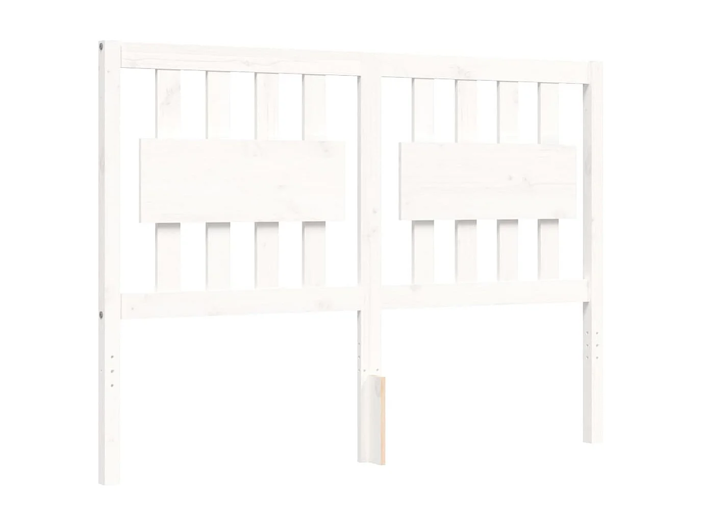 Wit massief houten bedframe zonder matras
