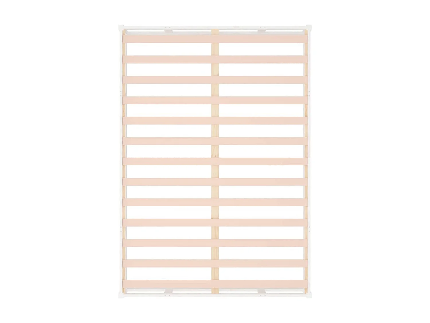 Bedframe zonder matras wit 135x190 cm massief hout