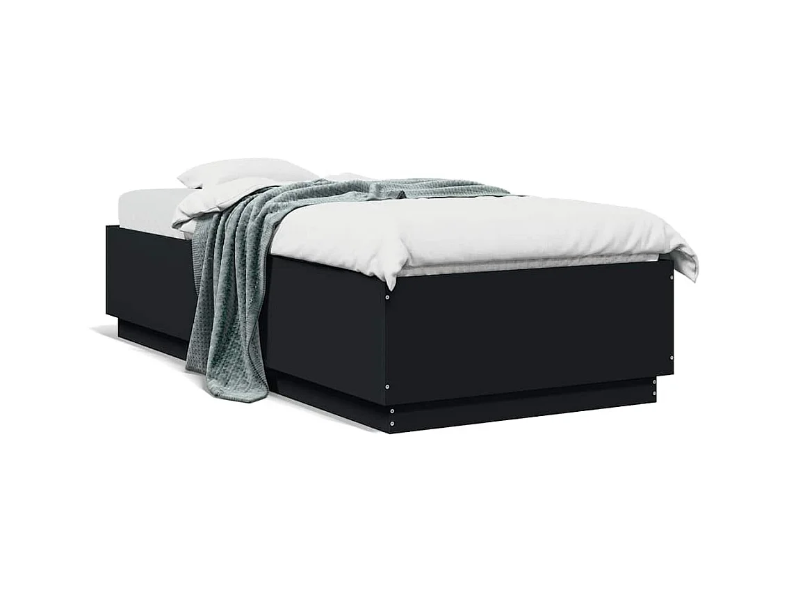 Bedframe zonder matras zwart 100x200 cm