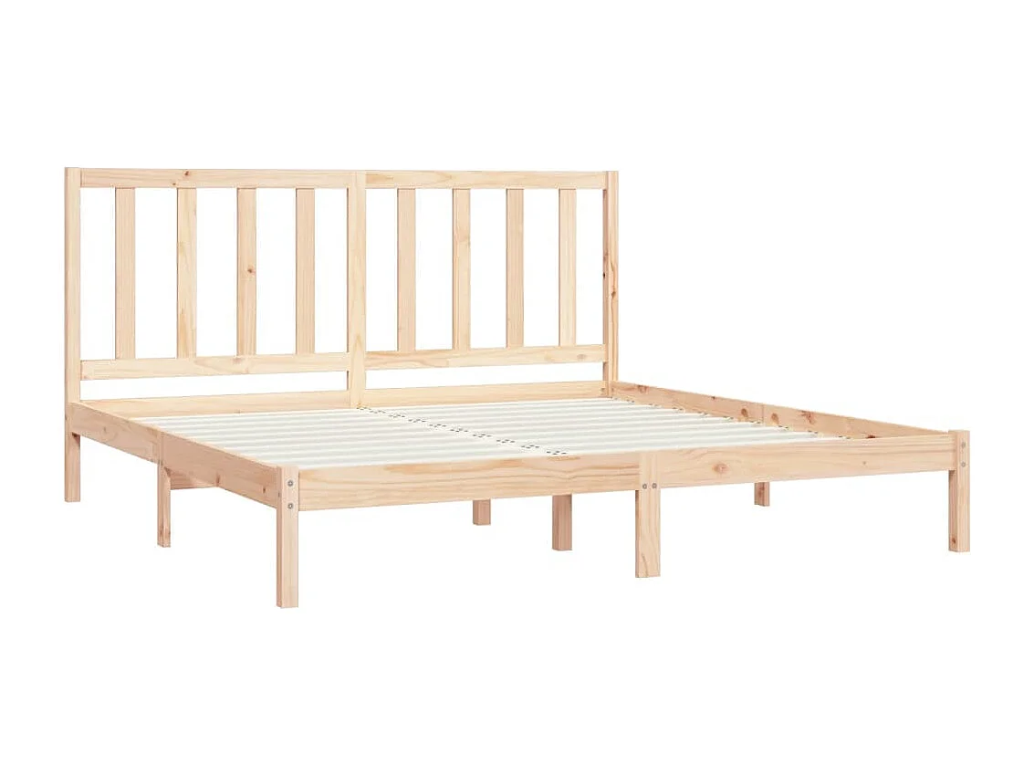 Cadre de lit sans matelas bois massif de pin 200x200 cm