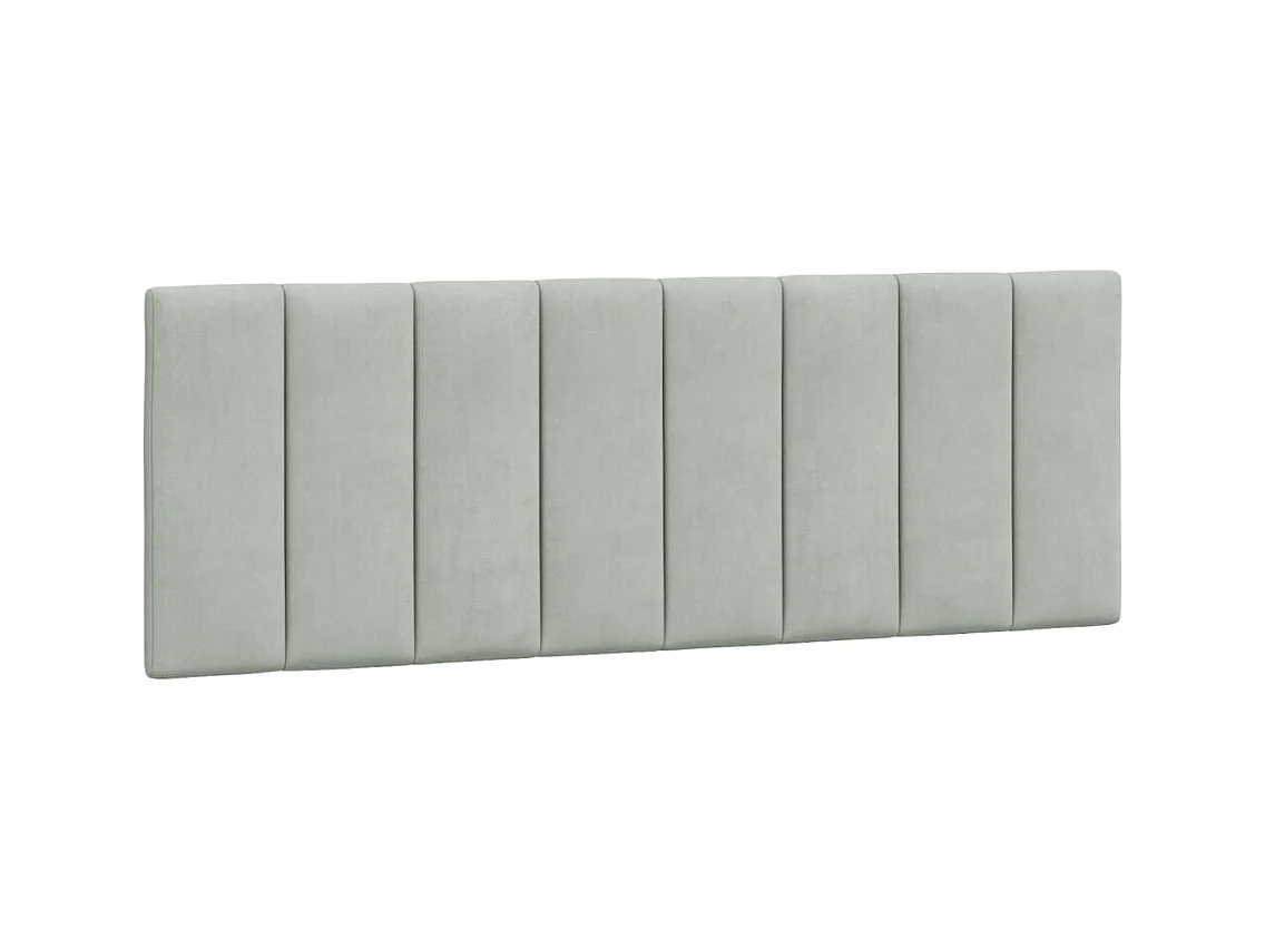 Bedframe zonder matras lichtgrijs 120x200 cm fluweel