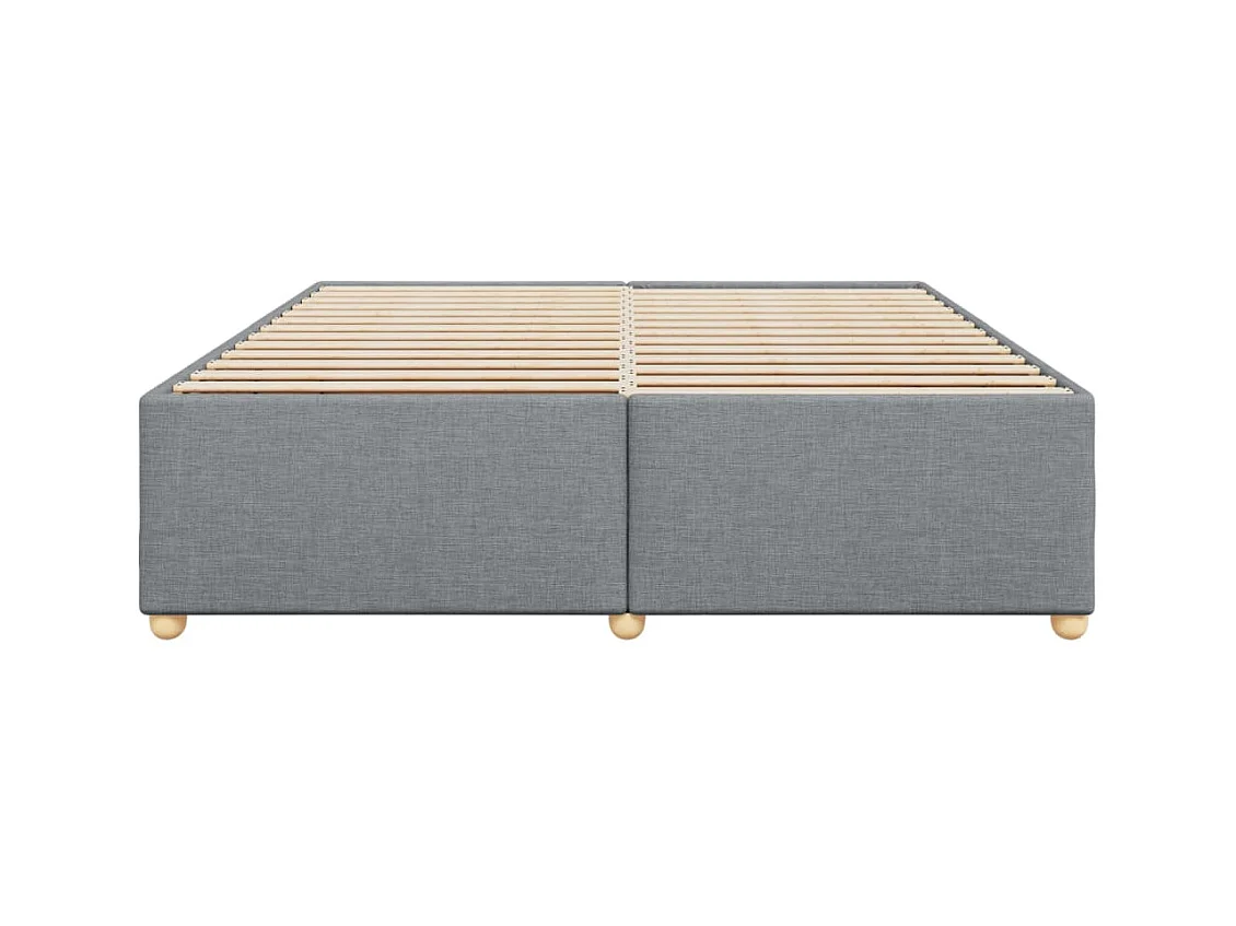 Bedframe zonder matras lichtgrijs 180x200 cm stof