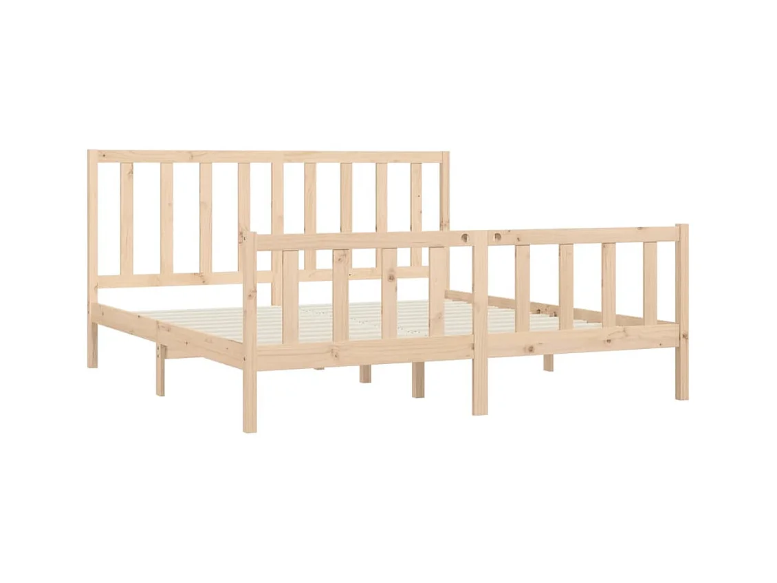 Bettgestell ohne Matratze 200x200 cm Massivholz