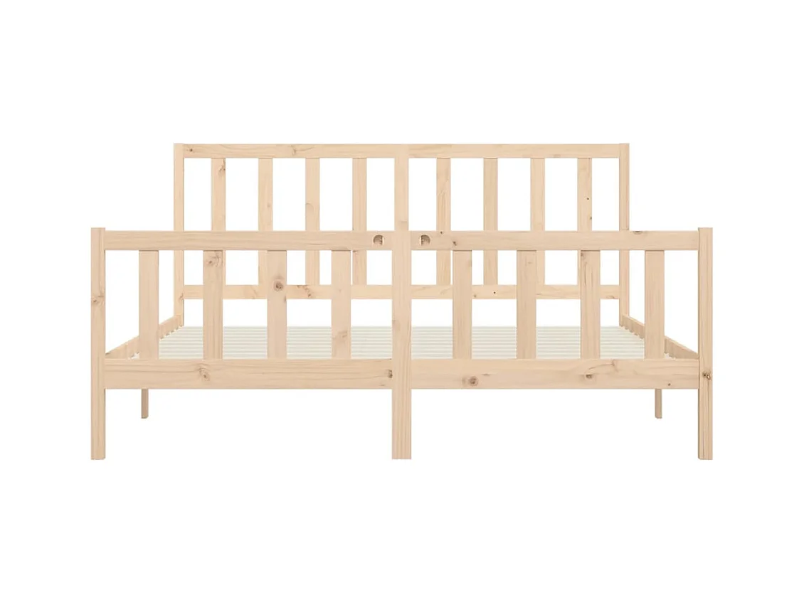Bettgestell ohne Matratze 200x200 cm Massivholz