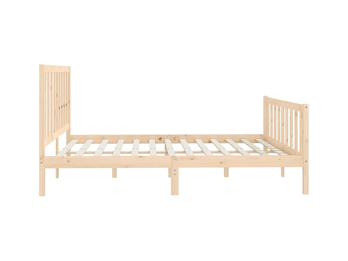 Bettgestell ohne Matratze 200x200 cm Massivholz