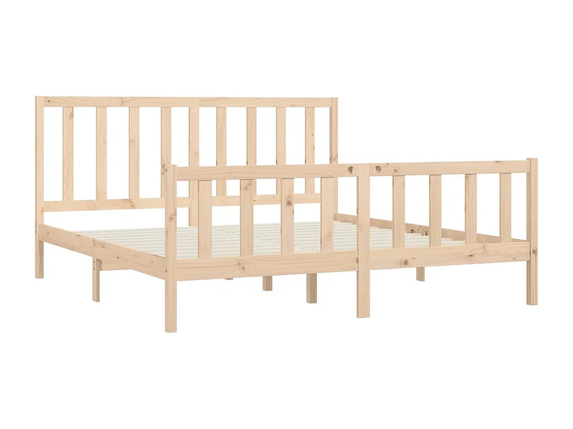 Bettgestell ohne Matratze 200x200 cm Massivholz