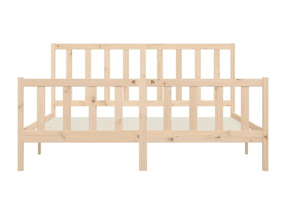 Bettgestell ohne Matratze 200x200 cm Massivholz
