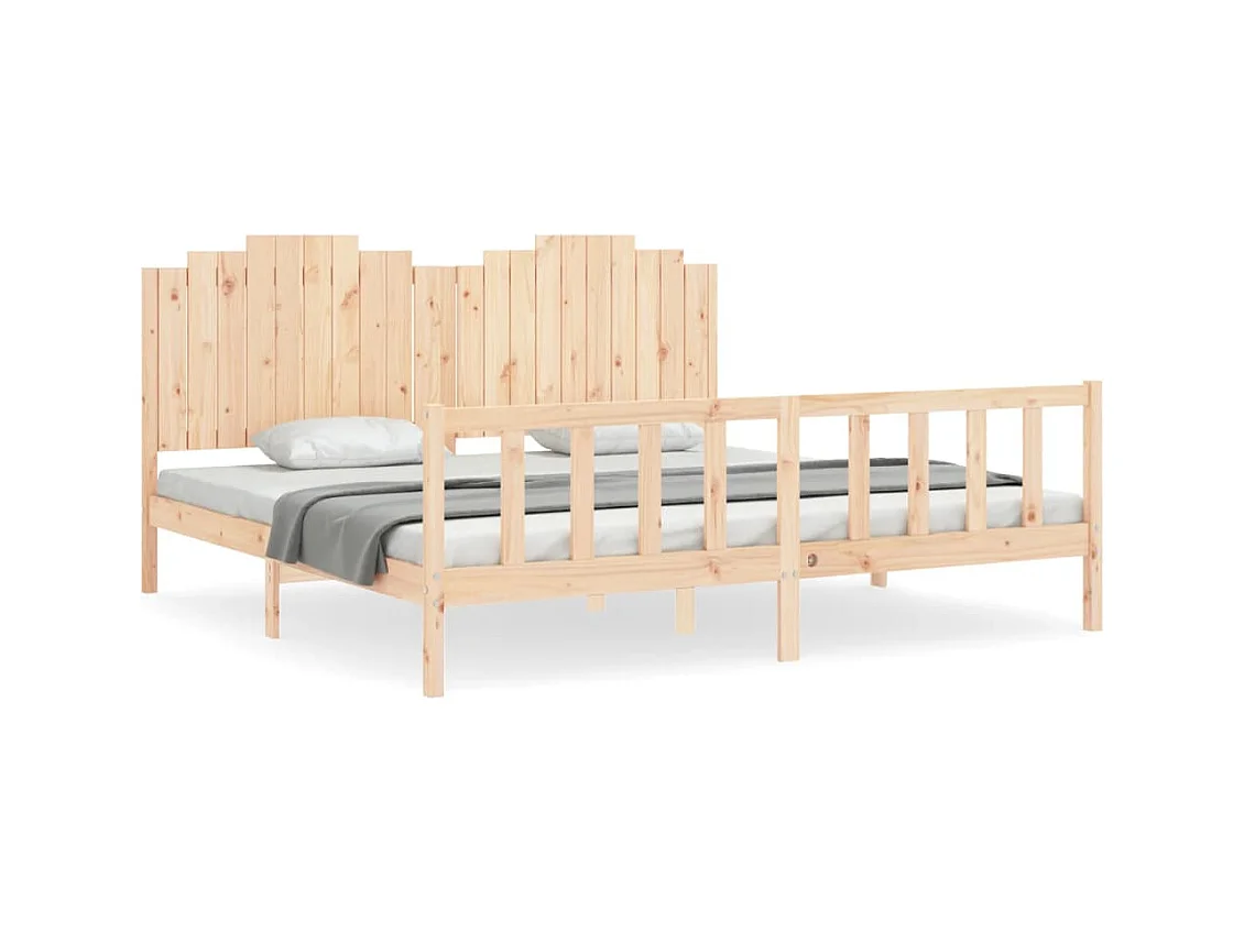 Bedframe zonder matras 200x200 cm massief grenenhout
