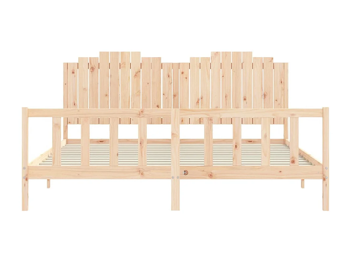 Bedframe zonder matras 200x200 cm massief grenenhout