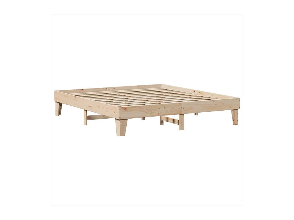 Cadre de lit sans matelas 180x200 cm bois massif de pin