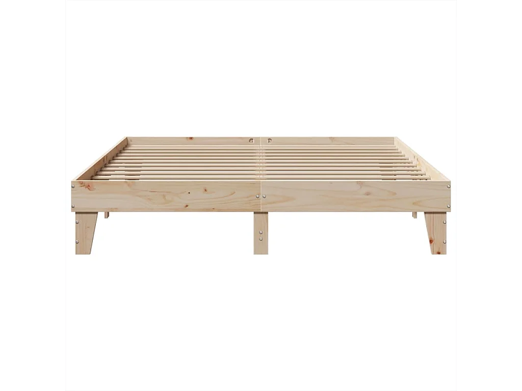 Cadre de lit sans matelas 180x200 cm bois massif de pin