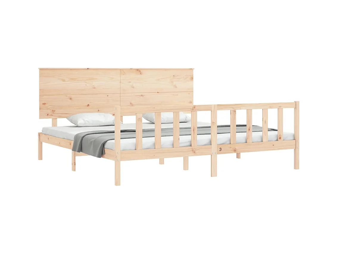 Bedframe zonder matras 200x200 cm massief grenenhout