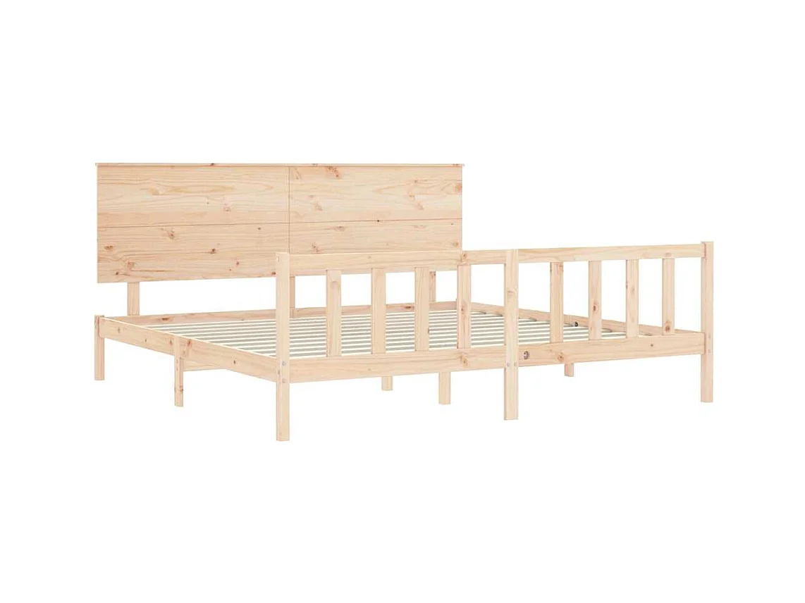 Bedframe zonder matras 200x200 cm massief grenenhout
