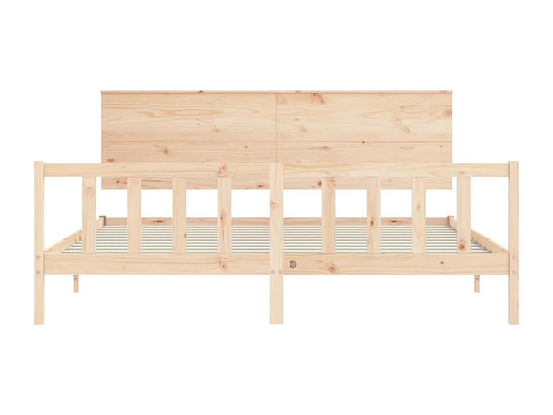 Bedframe zonder matras 200x200 cm massief grenenhout