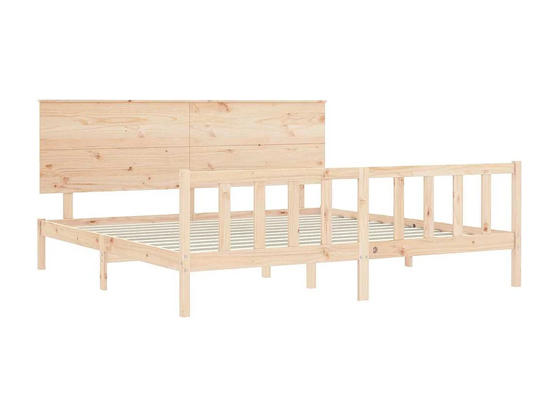 Bettgestell ohne Matratze 200x200 cm Kiefer Massivholz