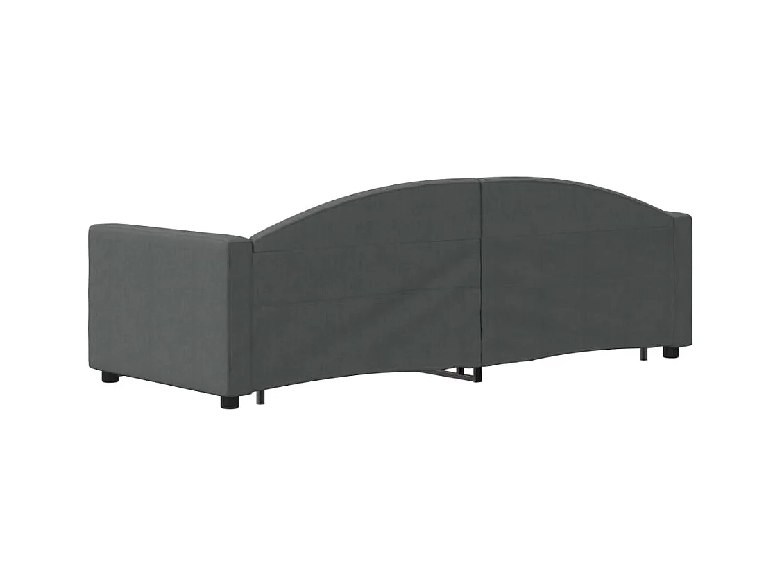 Divano letto con rotelle e cassetti senza materasso 80x200 cm