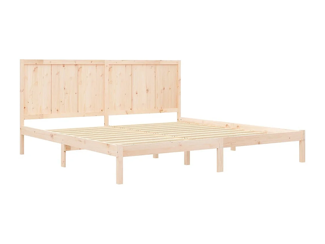 Struttura letto senza materasso 200x200 cm in legno massello di pino