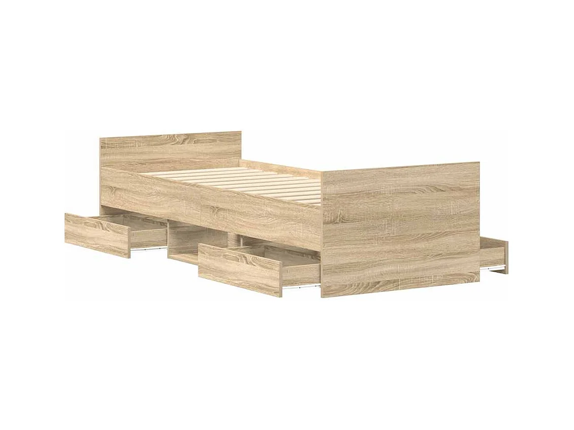 Bedframe zonder matras Sonoma eiken 90x190 cm
