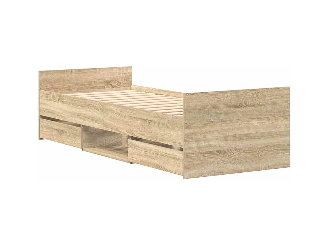 Bedframe zonder matras Sonoma eiken 90x190 cm