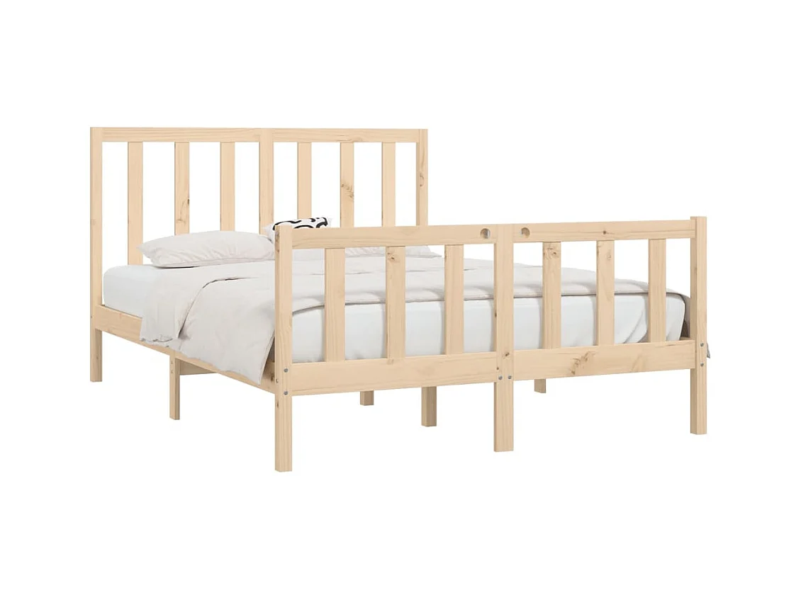 Struttura letto senza materasso 160x200 cm in legno massello