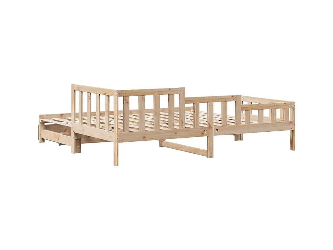 Dagbed met onderschuifbed en lades zonder matras 90x190 cm