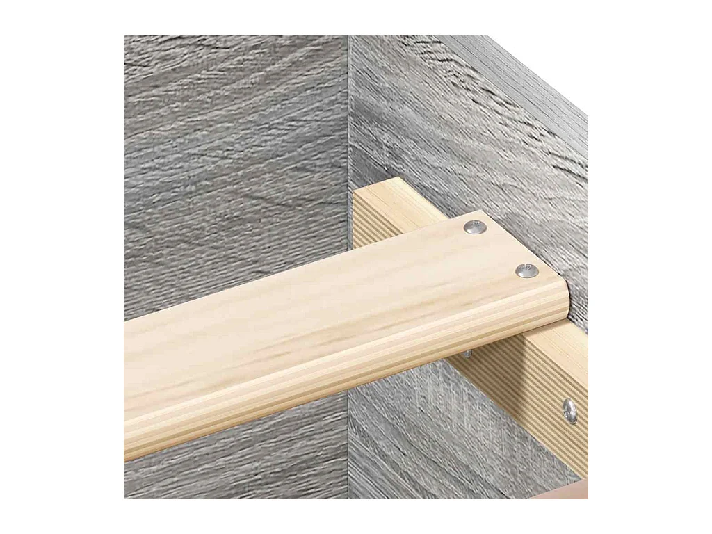Bedframe zonder matras Sonoma grijs 160x200 cm