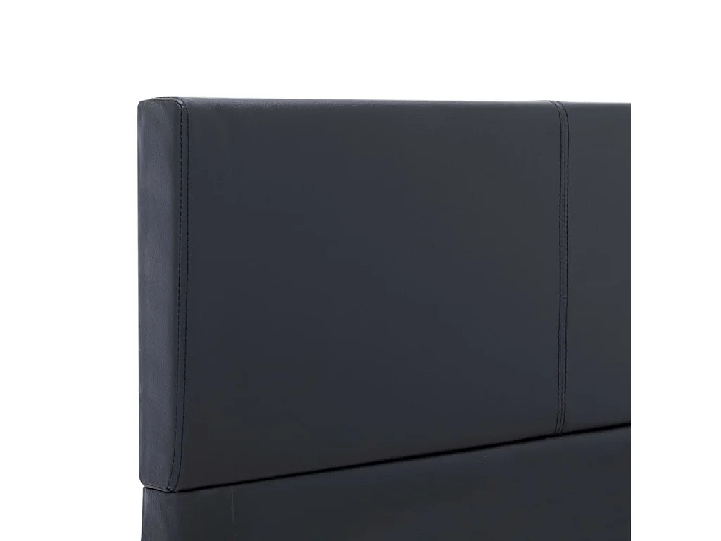 Bedframe zonder matras zwart kunstleer 90x200 cm