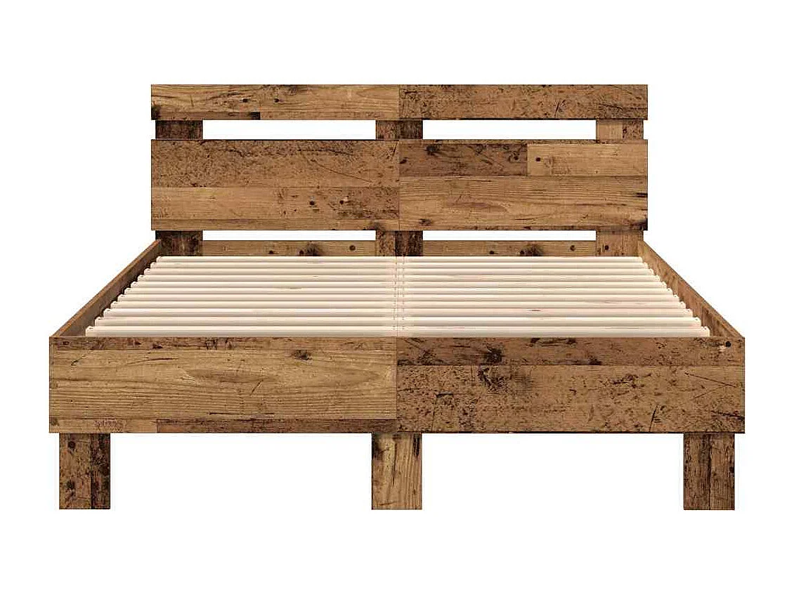 Cadre de lit Bois ancien 120 x 190 cm Bois d'ingénierie