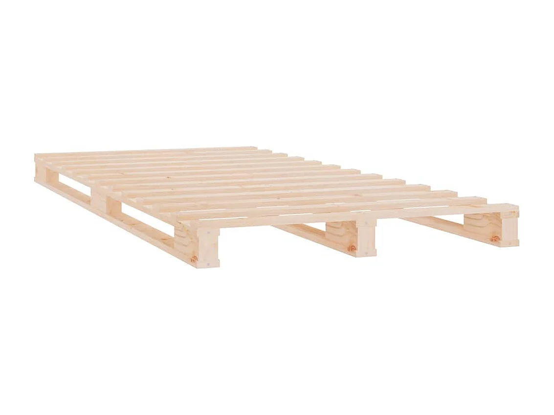 Cadre de lit 90x190 cm Bois de pin massif Simple