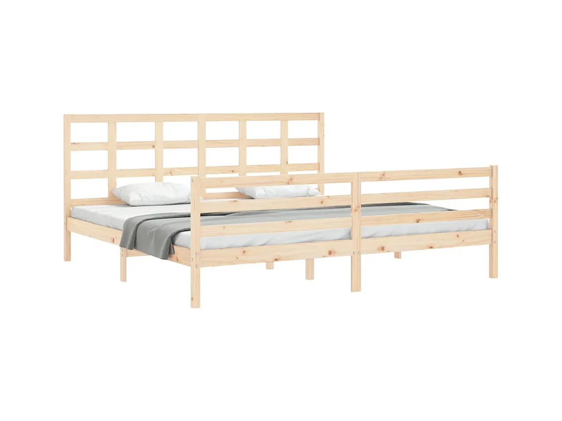 Struttura letto senza materasso 200x200 cm in legno massello