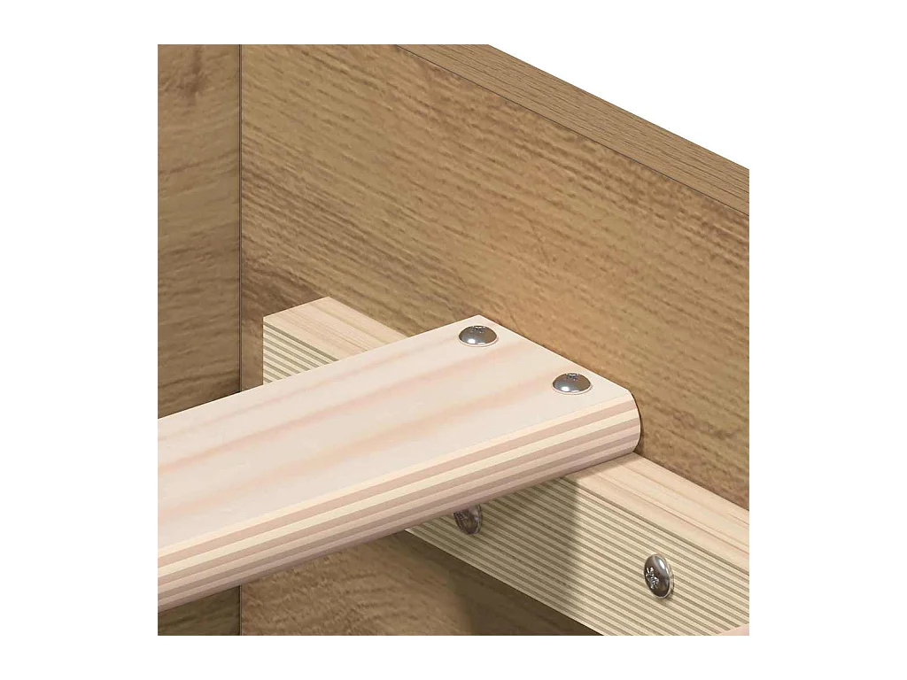 Bedframe met lades, handgemaakt eikenhout, 180 x 200 cm