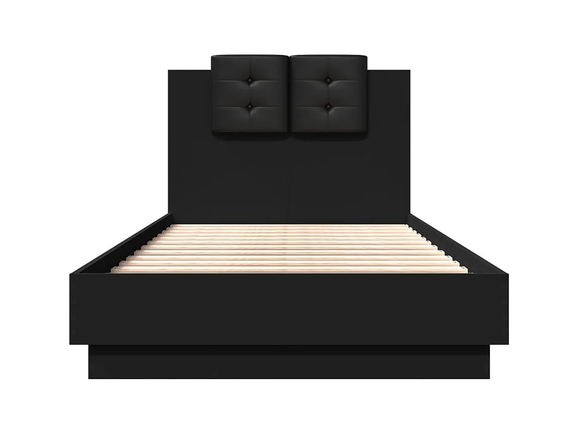 Bedframe zonder matras zwart 90x190 cm