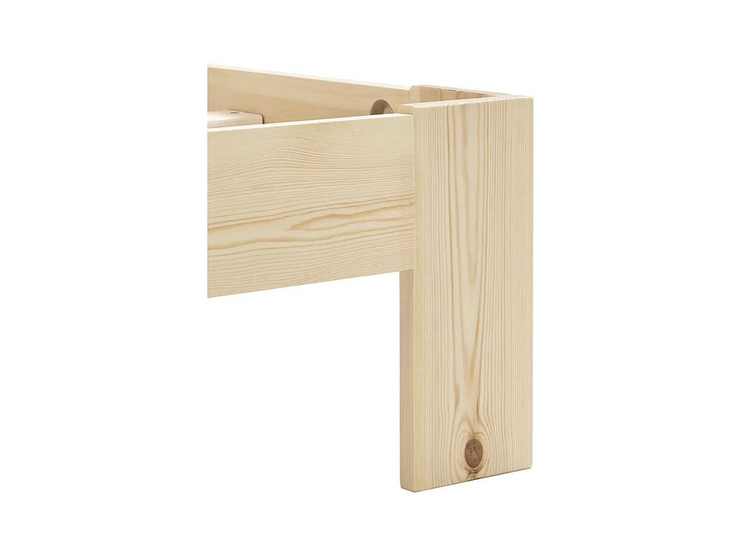 Cadre de lit sans matelas bois de pin massif 120x200 cm