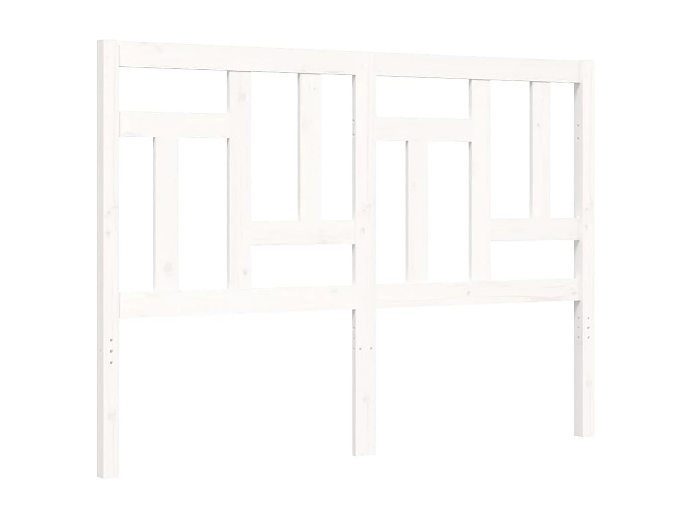 Cadre de lit sans matelas blanc 120x200 cm bois de pin massif