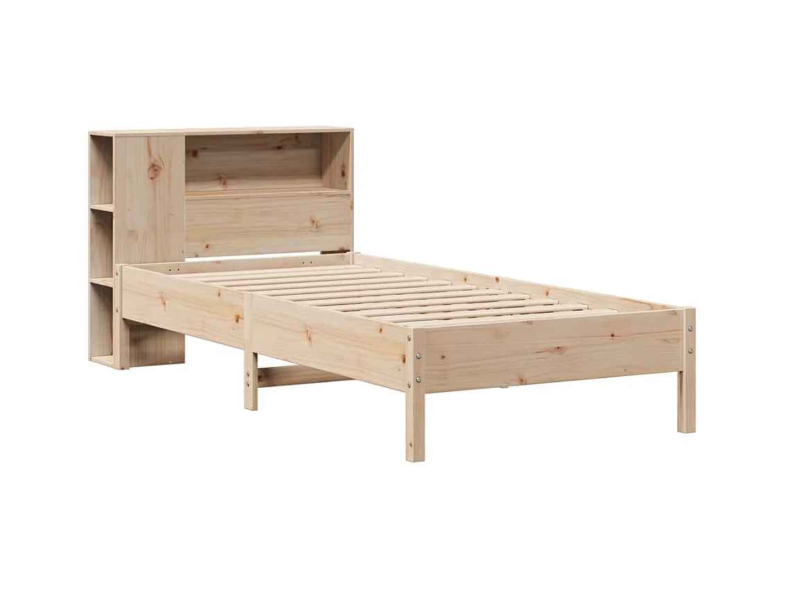Boekenkastbed zonder matras 90x200 cm massief grenenhout