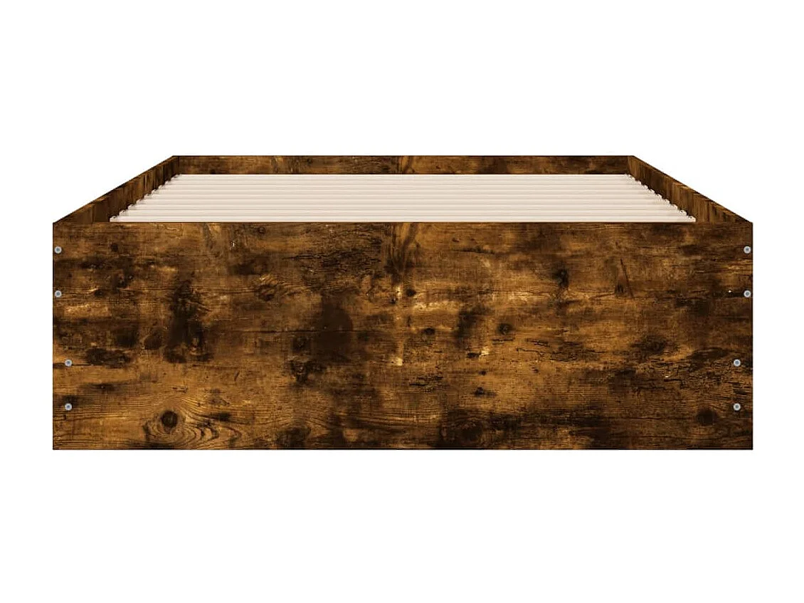 Struttura letto con cassetti senza materasso rovere affumicato 90x200 cm