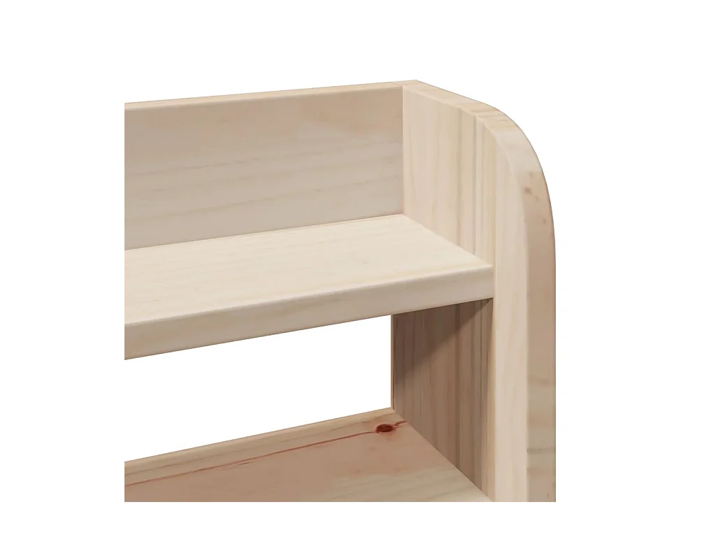 Bedframe met hoofdbord 140x200 cm massief grenenhout